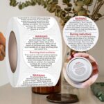 PerfectThanksNZ Custom Stickers Thank You Stickers Candle safety stickers