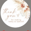 PerfectThanksNZ Custom Stickers Thank You Stickers 60pcs Wedding Celebration Stickers