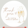 PerfectThanksNZ Custom Stickers Thank You Stickers 60pcs Wedding Celebration Stickers